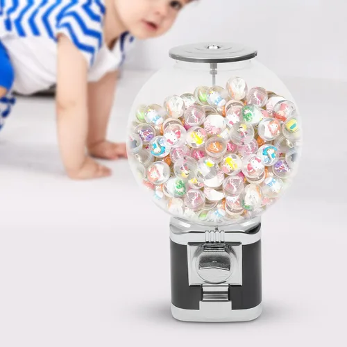 Vista 3 de Máquina expendedora, máquina de chicles y caramelos de gran capacidad para monedas de 1 dólar, máquinas expendedoras de juguetes con cápsulas