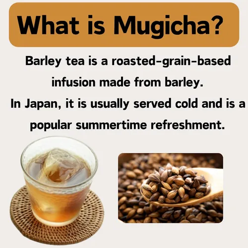 Vista 3 de MAEDA-EN Mugi-cha Té de cebada 32 bolsas de té sin cafeína Origen japonés envueltas individualmente 17616 1pk