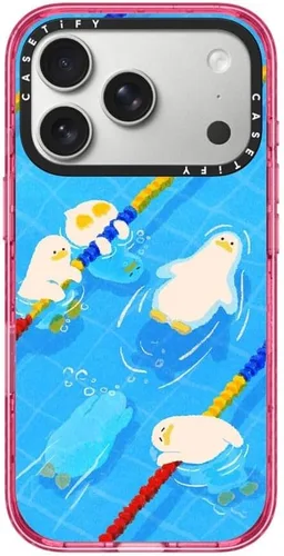 Vista 11 de CASETiFY Impact iPhone Air Case [Delgada/Compatible con Magsafe / 8.2 ft. Protección contra Caídas de Grado Militar 4X] - Lazos - Rosa Arcos