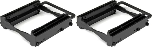Vista 5 de StarTech.com Soporte de montaje frontal en bahía de 3.5" a 5.25" con tornillos de montaje (BRACKETFDBK), Negro