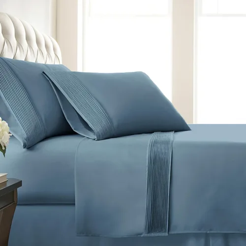 Vista 39 de Southshore Fine Linens®, juego de ropa de cama con bolsillo profundo, Microfibra, Negro, gemelo