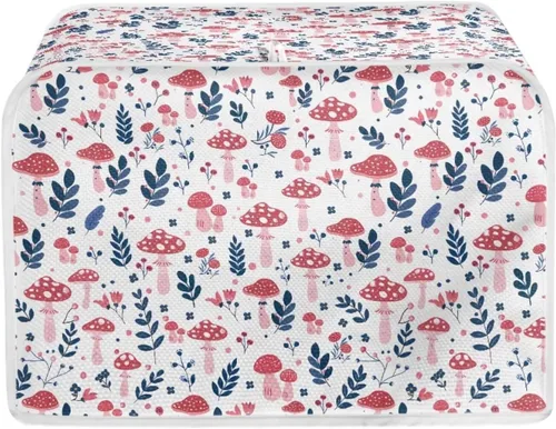 Vista 41 de chaqlin Cubierta para tostadora con estampado de chocolate, 2 rebanadas, resistente a las manchas, cubierta para horno de pan de diseño divertido