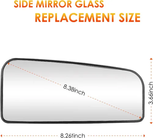 Vista 4 de Espejo retrovisor inferior izquierdo del conductor y pasajero derecho de repuesto para Ford F150 2015-2020, F250 F350 Super Duty F450 F550 2017-2020