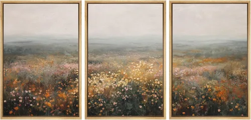 Vista 136 de Ashbrook Set de Arte de Pared en Lienzo Enmarcado, Naturaleza, Horizonte de Playa Nebulosa, Ilustraciones de Área Silvestre, Bellas Artes, Paisaje