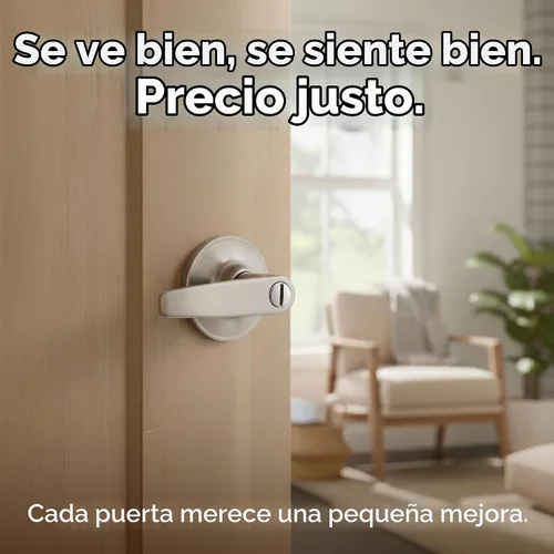 Vista 2 de Copper Creek DL1230SS - Palanca de puerta Daley con función de privacidad, acabado satinado inoxidable