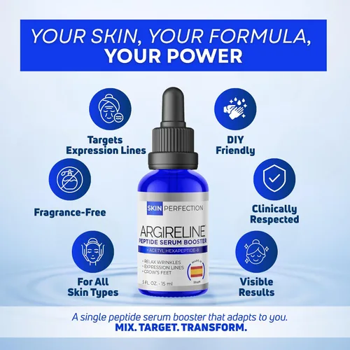 Vista 4 de Skin Perfection Argireline Solución de péptidos de suero acetil hexapéptido-8 Diy suero antienvejecimiento Argireline Booster Reducción de arrugas