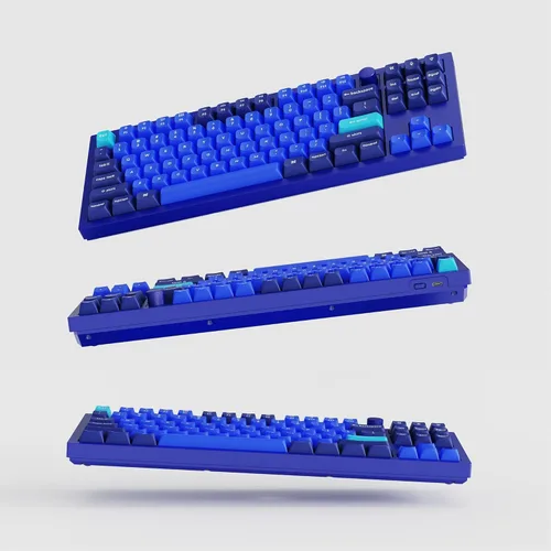 Vista 8 de Keychron Q3 - Perilla de teclado mecánico personalizado con cable, TKL Tenkeyless QMK/VIA macro programable con interruptor azul Gateron G Pro