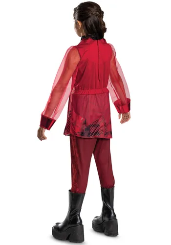 Vista 4 de Disfraz Clásico Rojo de Descendants 5 de Disney para Niñas Multicolor