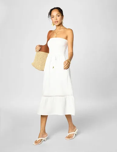Vista 29 de La Blanca Vestido midi para cubrir el traje de baño para mujer