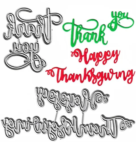 Vista 7 de Metal Love You Happy Anniversary Blessing Words Die Cuts, You are So Sweet Greetings - Plantillas para manualidades, plantillas de molde