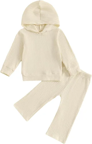 Vista 15 de Ropa de Otoño e Invierno para Niña Pequeña Sudadera con Capucha Estampada de Leopardo y Pantalones Conjunto de Chándal de 2 Piezas Negro A