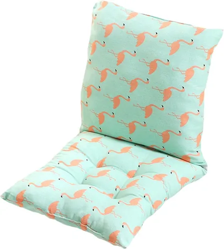 Vista 12 de Cojín para silla de respaldo alto, cojines y cojines de silla de alta calidad, cojín de respaldo y asiento con lazos para patio, jardín, oficina