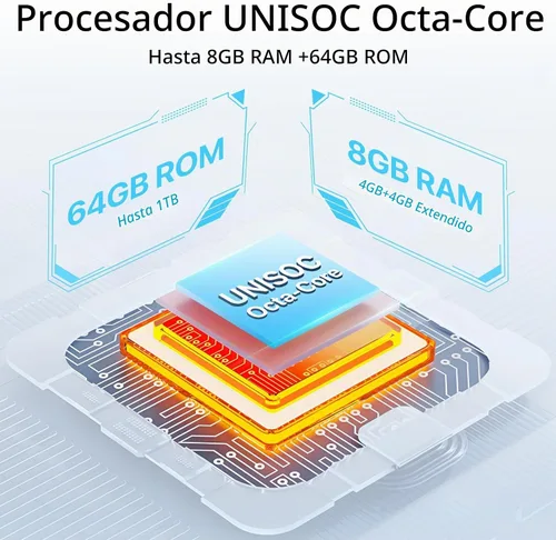 Vista 4 de UMIDIGI Teléfonos celulares desbloqueados G9A Android 14 2025, 6.75 pulgadas HD+ 90Hz pantalla Smartphone, 8 (4+4) GB+64GB 2TB procesador Octa-Core