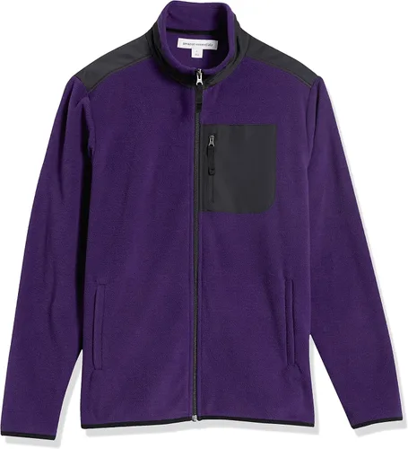 Vista 8 de Tienda Essentials - Chaqueta de vellón con cremallera completa para hombre (disponible en tallas para personas grandes y altas)