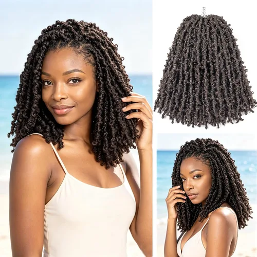 Vista 58 de Superlight Butterfly Locs - Cabello de ganchillo de 12 pulgadas, 6 paquetes