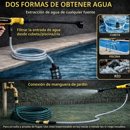 Vista 6 de Lavadora a presión inalámbrica, 1100 PSI sin escobillas, batería de 2 x 4.0
