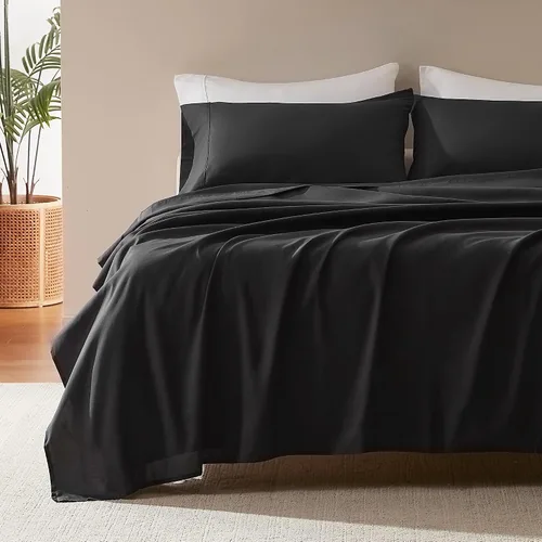 Vista 29 de Sleep Zone - Juego de sábanas suaves y frescas de 3 piezas para niños, sábana bajera, encimera y funda de almohada, no se arrugan ni decoloran, Rosa