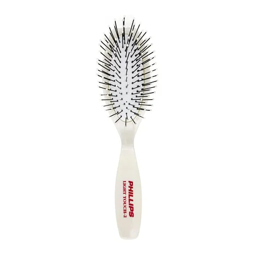 Vista 7 de Phillips Brush Co Light Touch 1 Cepillo de pelo de nailon acolchado ovalado, 8.75 pulgadas Ball Tipped Nylon Bristles Gently Detangle All Hair