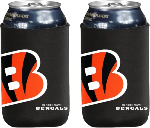 Vista 105 de Soporte aislante para latas y botellas de fútbol americano enfriador de bebidas Huggie (Nueva Orleans (Saints) - Negro) Nueva Orleans (Santos)