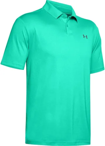 Vista 23 de Under Armour Men's Performance 2.0 Golf Polo (864) Afterglow/ Gris parcela