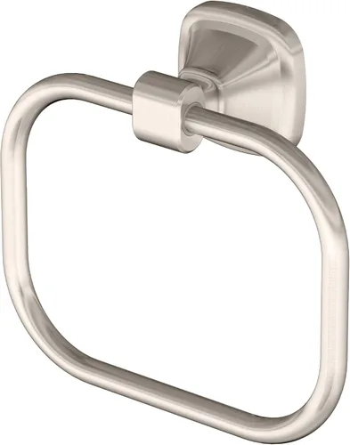 Vista 13 de Gatco 5712 Clarion - Toallero de mano montado en la pared para tocador de baño, accesorio de accesorios de baño acrílico y cromado