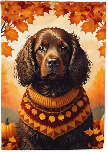 Vista 29 de Caroline's Treasures DAC1001GF Affenpinscher - Bandera decorativa para jardín de otoño, decoración para patio exterior, patio, parterres
