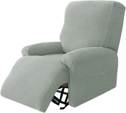 Vista 12 de LazyBoy - Funda de sofá reclinable jacquard, fundas elásticas antideslizantes para sillas reclinables, 4 piezas, protector de muebles para sillón