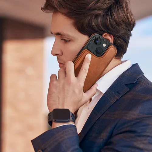 Vista 8 de DJDUCK Funda diseñada para iPhone 13 con tarjetero y cierre magnético, protección de cuero con bloqueo RFID, a prueba de golpes, para mujeres
