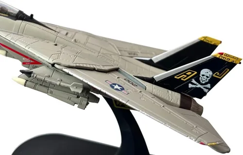 Vista 8 de Grumman F-14 F-14A F-14B F-14D Tomcat Fighter Aviones de combate de metal militar fundido a presión modelo de avión de metal (F-14A)