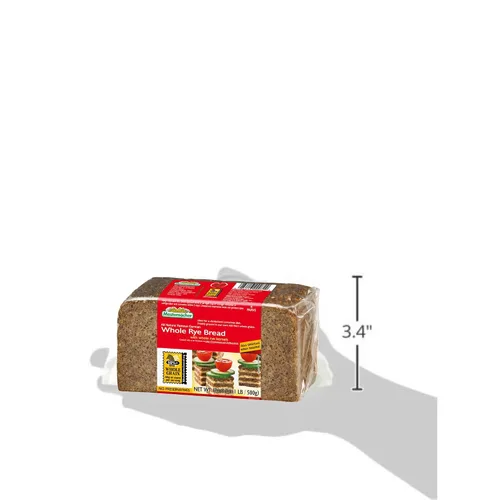 Vista 6 de Pan de centeno entero Mestemacher, 17.6 oz (Paquete de 6)