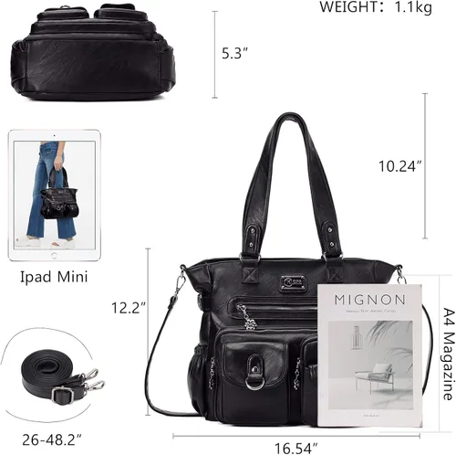 Vista 2 de Large Purses for Women Shoulder Handbags Tote Bag Hobo Bag