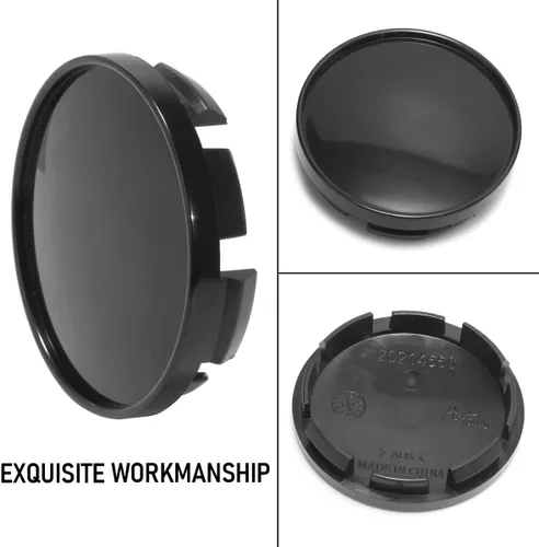 Vista 7 de RTRHINOTUNING Tapones centrales de 2.402 in, paquete de 4 OD: 2.4"(61 mm) ID: 2.18"(56 mm) Tapones centrales de rueda compatibles con Negro