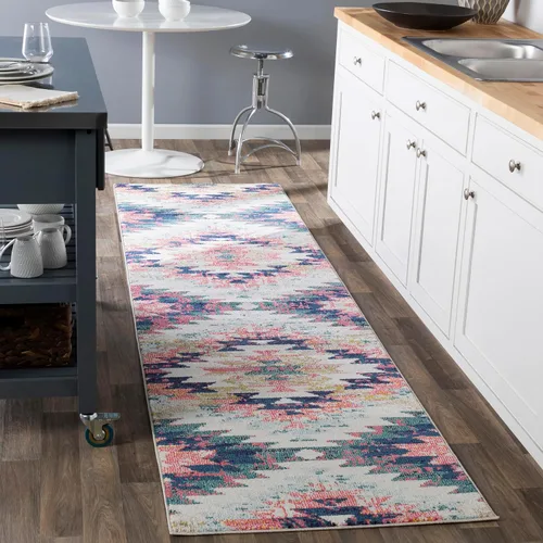 Vista 10 de Artistic Weavers Tara – Alfombra bohemia multicolor para área global