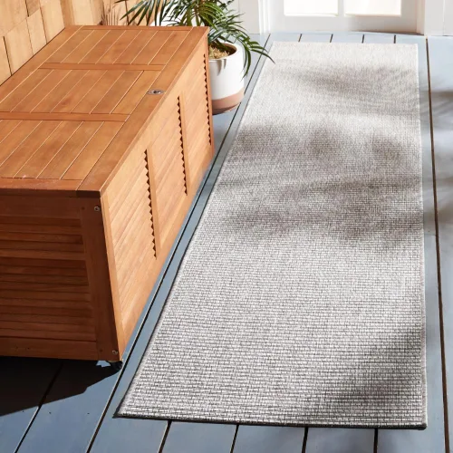 Vista 20 de SAFAVIEH Courtyard Collection - Alfombra de pasillo, 2 pies 2 pulgadas x 9 pies, aguamarina y aguamarina, no desprende pelusa y de fácil cuidado