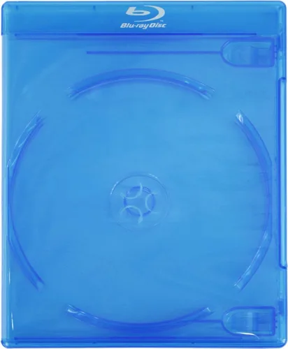 Vista 3 de (5) Cajas de repuesto dobles azules estándar vacías para películas Blu-Ray Disc #BR2R12BL