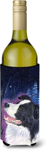 Vista 195 de Caroline's Treasures SS8447CC Starry Night English Bulldog - Enfriador para latas o botellas, lavable, funda plegable con aislamiento para bebidas