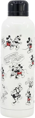 Vista 2 de STOR Botella térmica de acero inoxidable para adultos jóvenes, 17.4 fl oz, diseño de Mickey Mouse