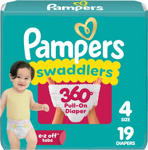 Vista 21 de Pañales Pampers - Swaddlers 360° - Talla 3, 70 unidades, hasta 100% de protección contra fugas, ajuste cómodo y seco, diseñado para cambios fáciles