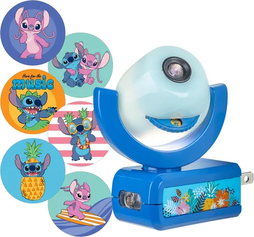 Vista 9 de Projectables Disney Princess - Luz nocturna LED para niños, proyector, enchufe, sensor del atardecer al amanecer, Belle, Jasmine, Ariel, Moana