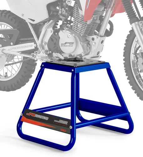 Vista 9 de JFG RACING Soporte para moto de motocross, universal desmontable recubierto en polvo antideslizante de acero para fuera de carretera MX de alta Negro
