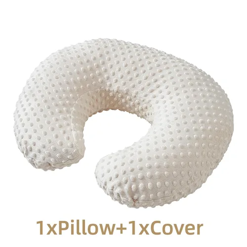Vista 3 de ESEN Almohada de lactancia y posicionador corporal para lactancia materna y alimentación con biberón, almohadas ultrasuaves para lactancia materna