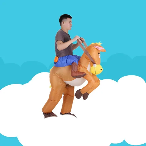 Vista 9 de Anself - Disfraz inflable con texto en inglés "Blow Up Inflatable