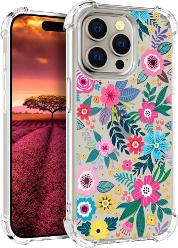 Vista 15 de Funda compatible con iPhone 15, bonita funda transparente para mujer, funda de silicona transparente para teléfono, color negro, tigre poderoso