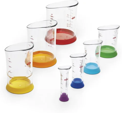 Vista 5 de OXO Good Grips - Juego de vasos medidores, 7 piezas, multicolor