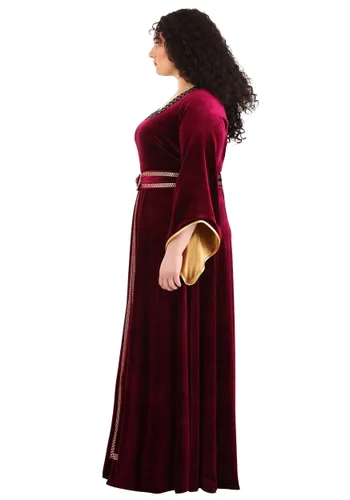 Vista 4 de Disfraz de Madre Gothel para Mujer Talla Grande de Enredados de Disney Multicolor