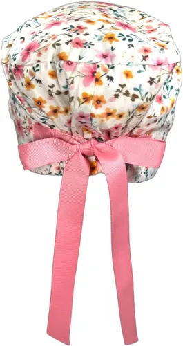 Vista 2 de CALOMED Gorra médica para mujeres y hombres, estilo europeo, sombrero de trabajo, cubierta de cabeza con botones, pelo largo o corto