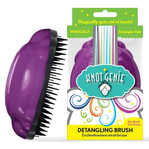 Vista 21 de Knot Genie, Cepillo para desenredar el cabello, Azul