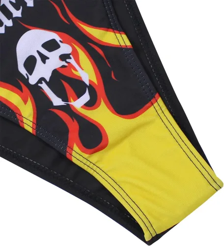 Vista 69 de AIBEARTY Traje de baño de dos piezas con estampado de calaveras para mujer, conjunto de bikini triangular de corte alto para fiesta, festival
