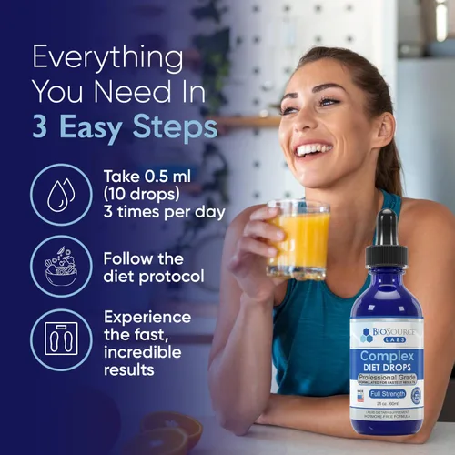 Vista 10 de BioSource Labs Gotas de dieta complejas: las mejores gotas naturales para hombres y mujeres (paquete de 2 botellas) - Suministro para 60 días