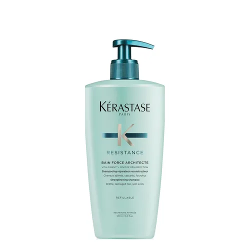 Vista 9 de Champú Kerastase Resistance Force Architecte - Champú Reconstructivo y Reparador Para Cabello Débil y Dañado, Formulado Con Complejo Pro-Keratine
